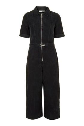 Topshop Moto Cord Culotte Jumpsuit