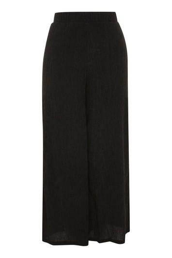 Topshop Tall Textured Wide Leg Pants