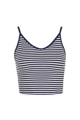 Topshop Petite Stripe Crop Cami