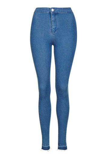 Topshop Moto Blue Undone Hem Joni Jean