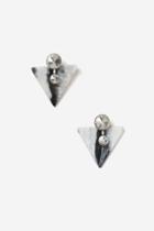 Topshop Marble Triangle Stud Earrings