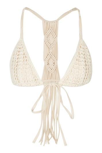 Topshop *camilla Triangle Bikini Top By Flook