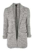 Topshop Jersey Mix Knitted Jacket