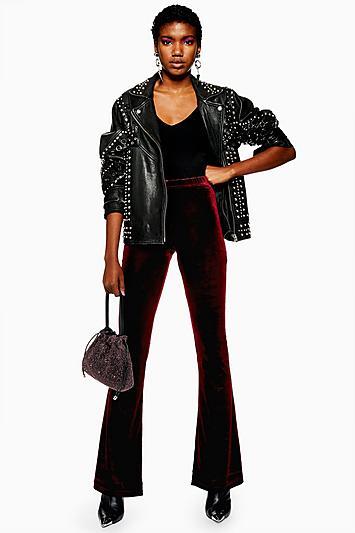 Topshop Velvet Flares Trousers