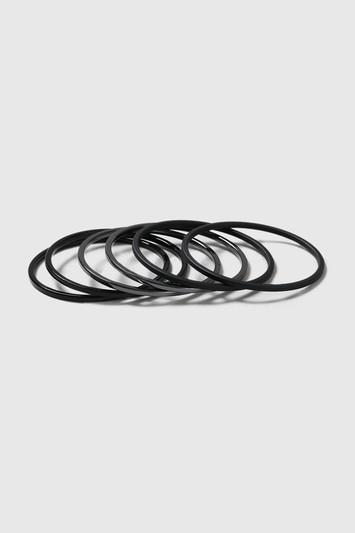 Topshop Black Metal Bangle Pack