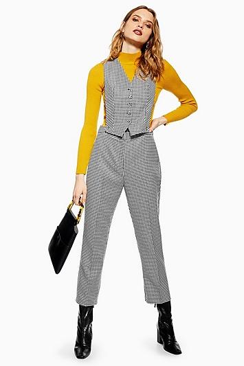 Topshop Houndstooth Jumpsuit