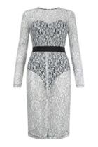 Topshop *long Sleeve Lace Dress By Rare