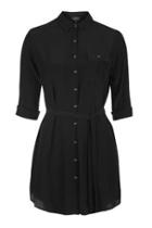 Topshop Petite Belted Shirtdress