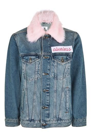 Topshop *clueless Denim Jacket By Ragged Priest