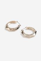 Topshop Octagon Hoop Earrings