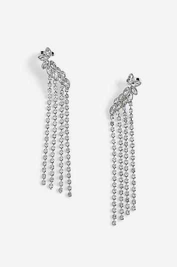 Topshop Flower Cup Chain Drop Earrings