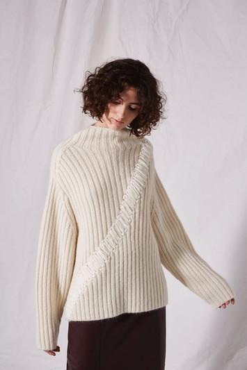 Topshop *contrast Stitch Knit Jumper By Boutique