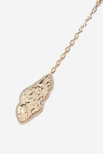 Topshop *molten Disc Y-neck Necklace