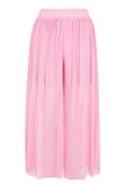 Topshop Tulle Mesh Wide Leg Trousers