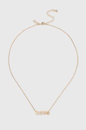 Topshop Love Necklace