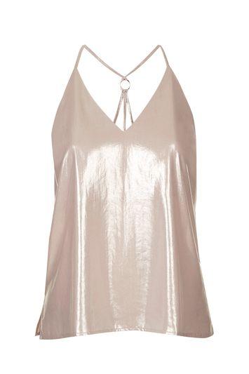 Topshop Petite Cami With Metal Ring