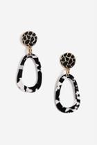 Topshop Enamel Top Resin Drop Earrings