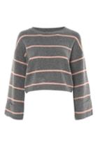 Topshop Petite Striped Mohair Sweater