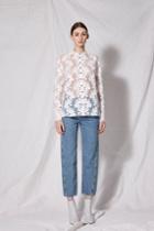 Topshop *fil Coupe Lace Shirt By Boutique