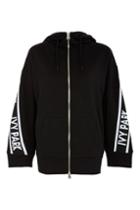 Topshop Knitted Panel Zip Sweatshirt By Ivy Park