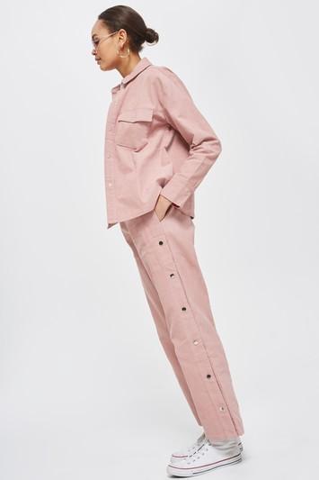 Topshop Cord Popper Pants By Norr
