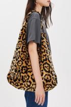 Topshop Kenya Leopard Print Tote Bag