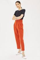 Topshop Belted Eyelet Pegged Trousers