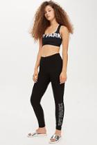 Topshop Silicone Logo Leggings By Ivy Park
