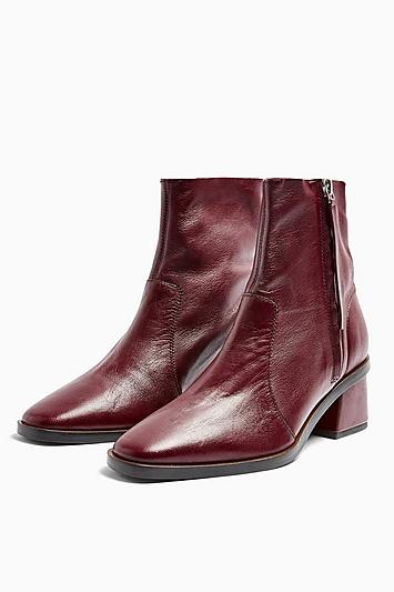 Topshop Margot Unlined Leather Boots