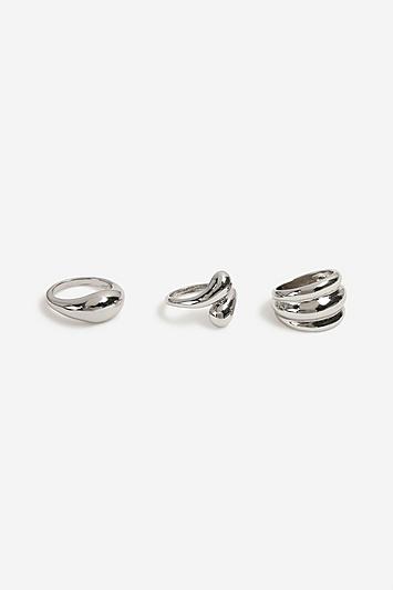 Topshop *chunky Pack Rings
