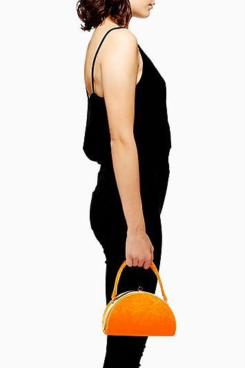 Topshop Betsy Moon Velvet Grab Bag