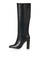 Topshop Birch Leather Pull-on Boots