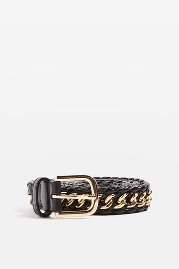 Topshop Pu Chain Belt