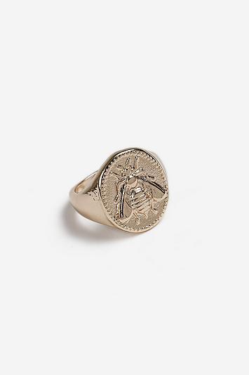 Topshop *bee Engraved Pinky Ring