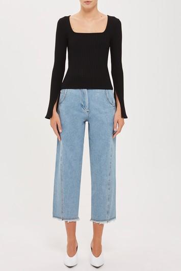 Topshop *square Neck Top By Boutique