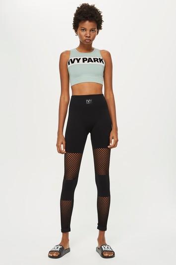 Topshop Circular Knit Leggings By Ivy Park