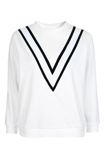 Topshop Tall Sporty Colour Block Sweatshirt