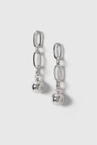 Topshop Chain Ball Drop Earrings