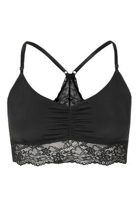 Topshop Microfibre Crop Top