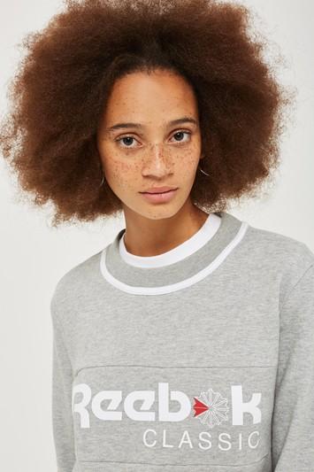 Topshop Classic Crew Neck Sweatshirt By Reebok