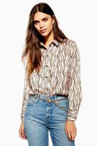 Topshop Chain Print Shirt
