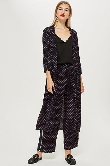 Topshop Dotty Wide Leg Trousers By Yas