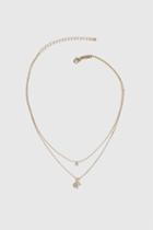 Topshop Ditsy Tree Multirow Necklace
