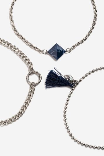 Topshop Stone And Tassel Bracelet Multipack