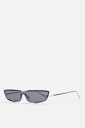 Topshop Slim Clip Lens Sunglasses