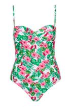Topshop Tropical Print Swimsuit