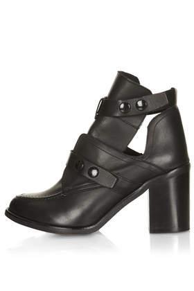 Topshop Autumn Black Buckle Boots