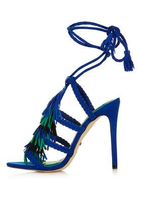 Topshop Rara Fringe Braided Sandals