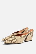 Topshop Gwenie Vegan Snake Mules