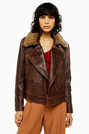 Topshop Shearling Jacket